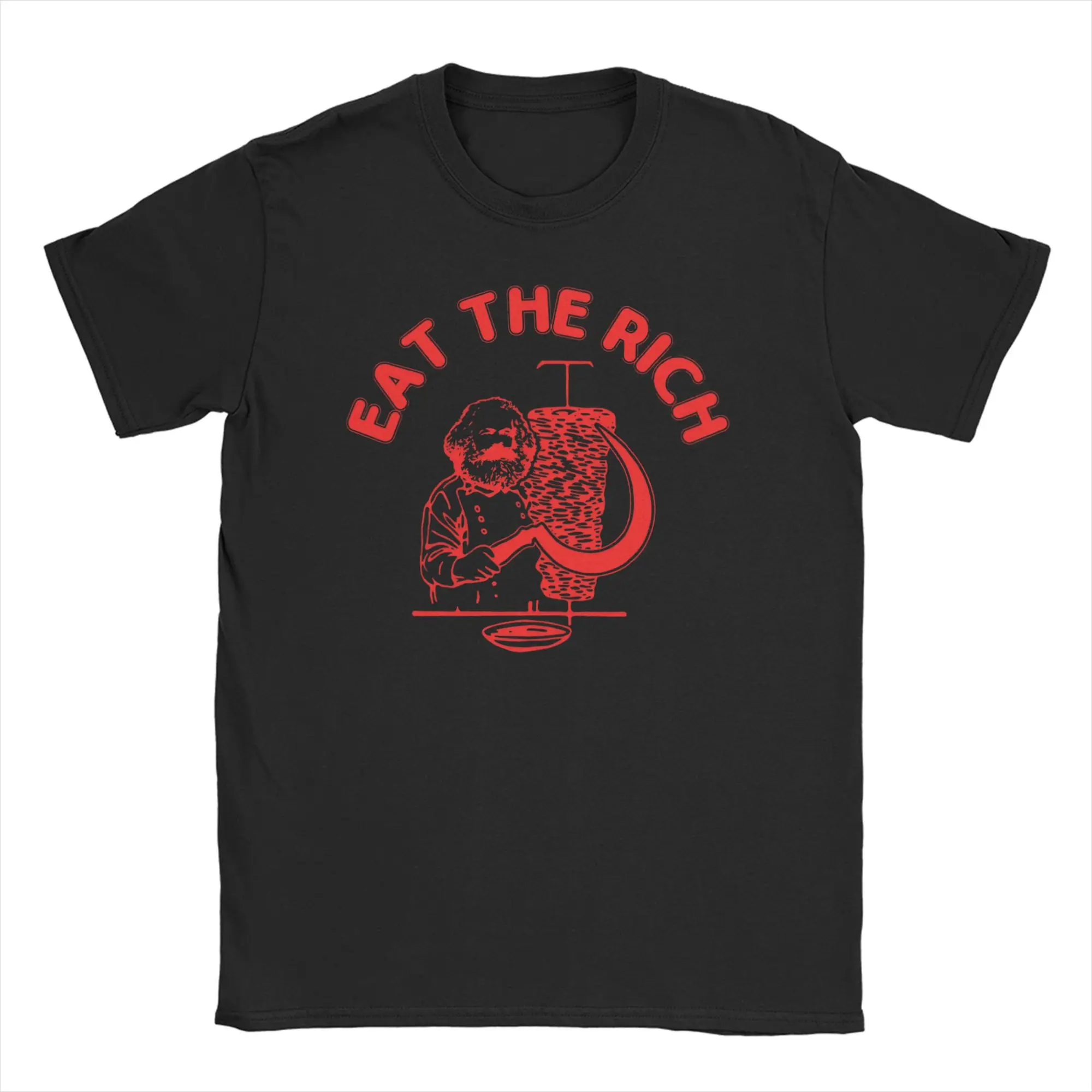 Eat The Rich Doner Dner Kebab Socialist Hasan Piker T-Shirts for Men Women  100% Cotton Tees Short Sleeve T Shirts Printed Tops
