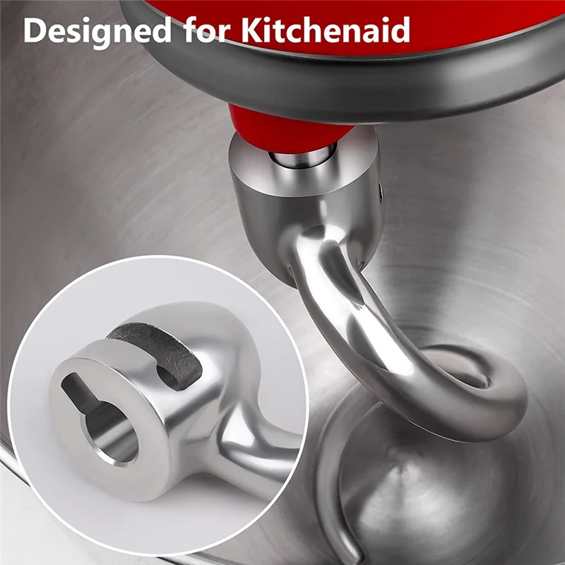 Dough Hook for Kitchenaid 5QT Lift and 6QT Stand Mixer, Mixer Dough Attachment, Dishwasher Safe image 6