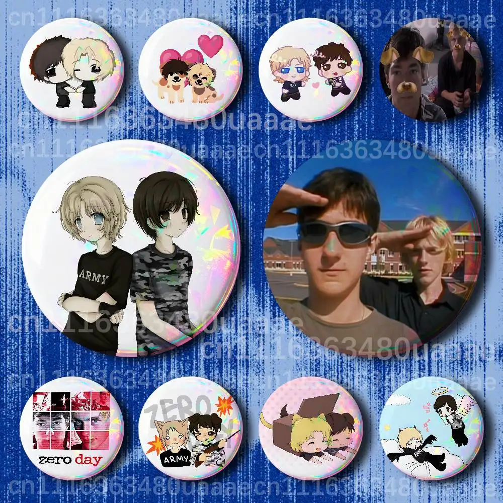Z-Zero Day Cal Andre Button Handmade Brooch For Clothes Cartoon Badge Backpack Decoration Jewelry Accessories