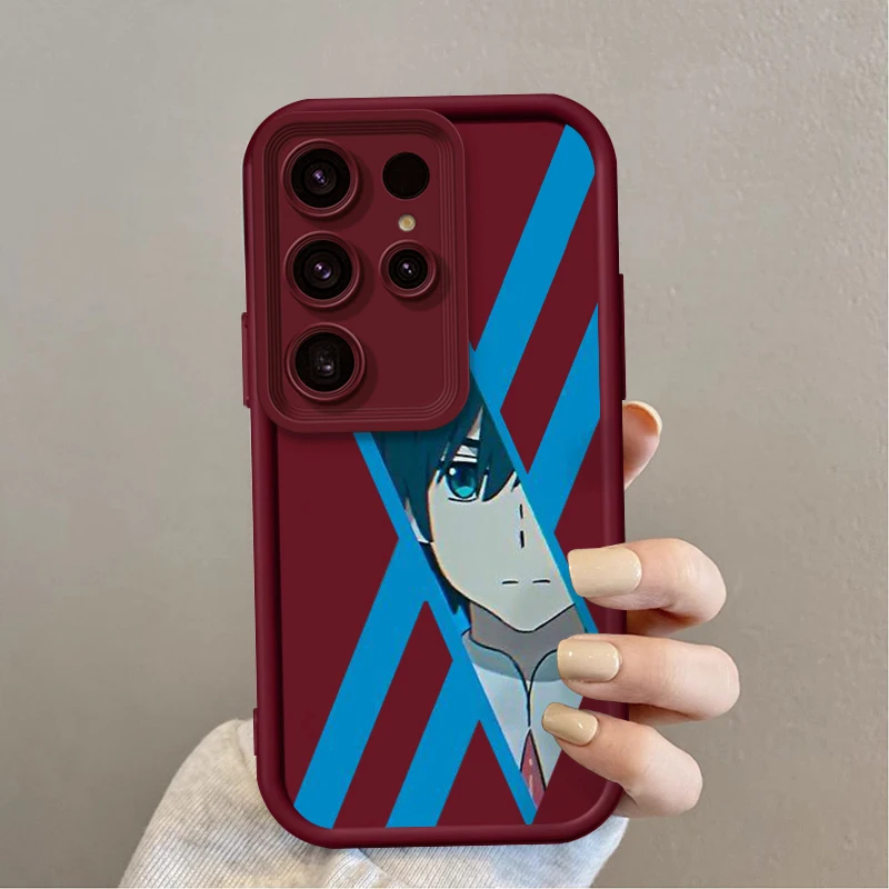 D-Darling In The Franxx Art Anime For Samsung Note 20 S24 S23 S22 S21 S20 Ultra Plus FE A25 A23 A22 A15 A31 5G Eye Ladder Soft