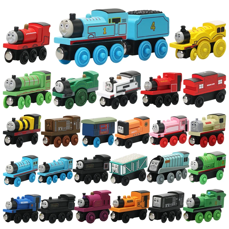 Thomas And Friends Wooden Railway Toy Lady Percy Mike Rosie Edward Donald Gorden Emily Train Truck Carriages Birthday Christmas