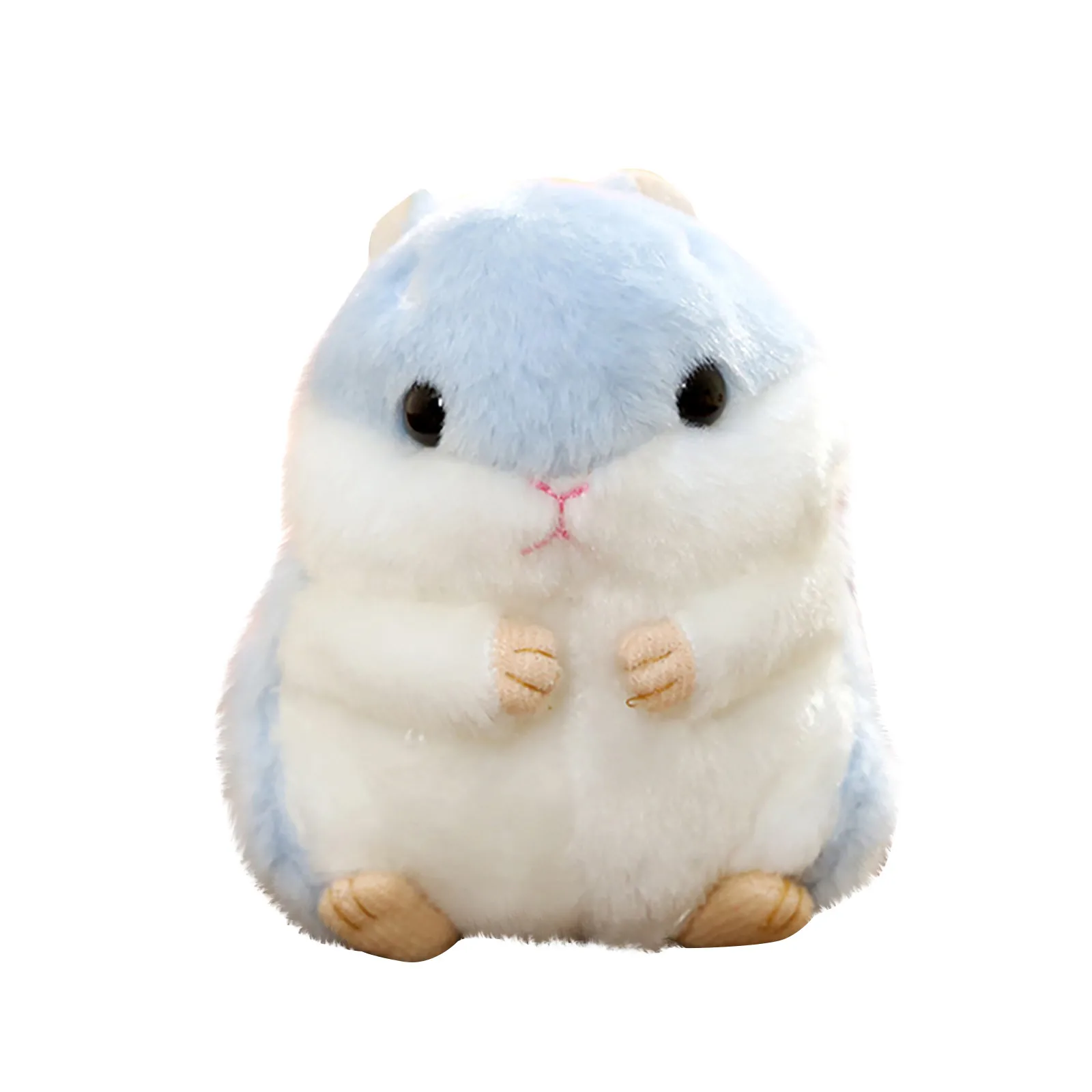 Set of 4 Cute Small Hamster Doll Pendant Plush Toy Key Chain Hanging School Bag Hamster Doll, Charm Handbag Pendant