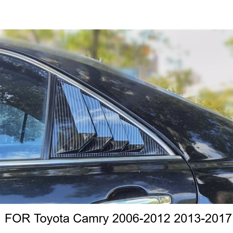 

FOR Toyota Camry 2006-2012 2013-2017rear window louver modification fake air outlet decorative accessories CAR Styling