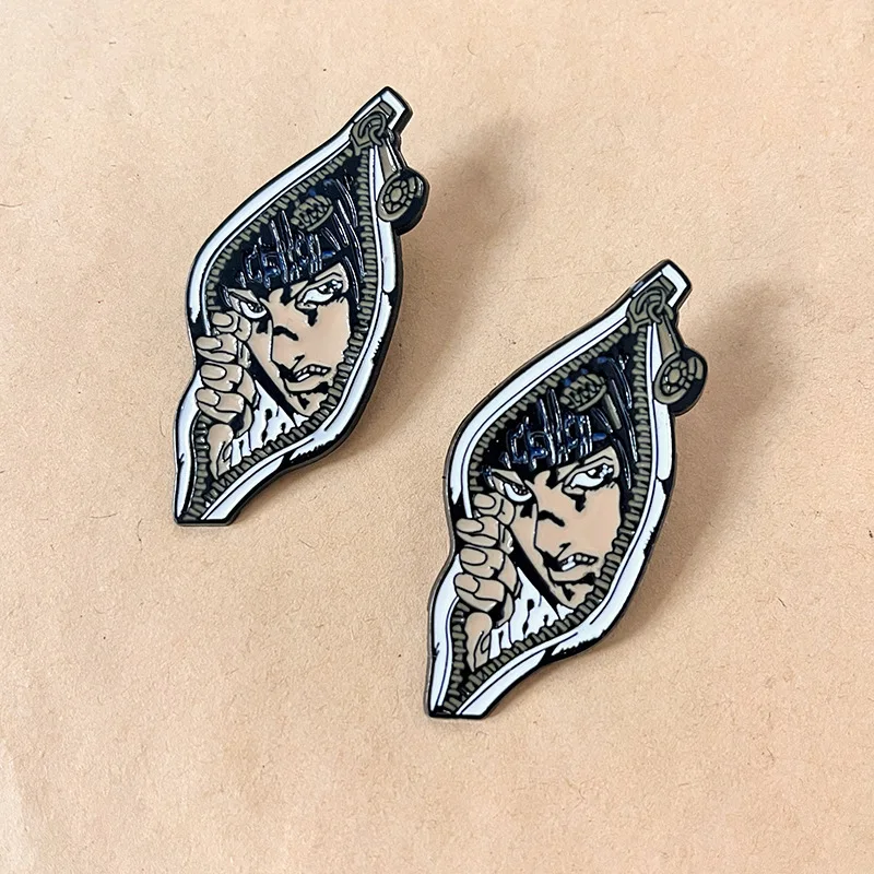 

Halloween JOJO's Wonderful Adventure Metal Badge Creative Clothing Packaging Decoration Pin Accessories Medal Cosplay Costume