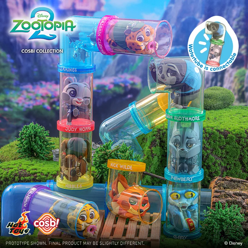Genuine Disney Hot Toys Zootopia 2 Blind Box Cosbi Collection Decoration Action Figure Anime Mystery Ornament Toy Christmas Gift