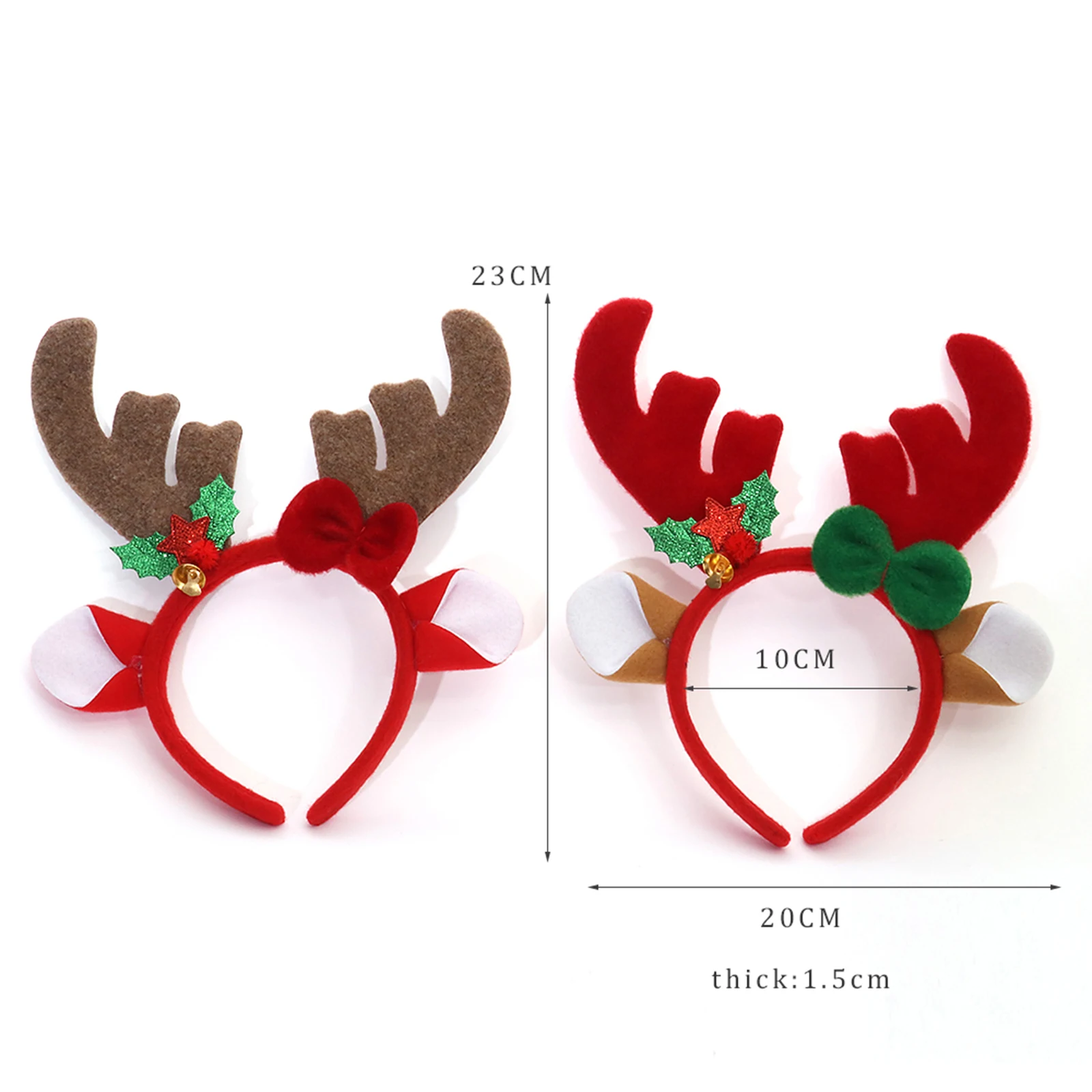 2025 New Years Christmas Hair Clasp Decorative Deer Headband Baby Sequined Elegant Princess Personality Kids Best Gift Accessory