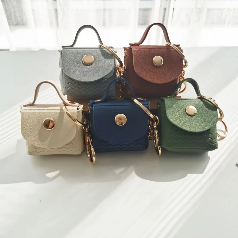 Mini bag keychain pendant coin purse Wallet for Women Mini Jewelry Money Key Earphone Organizer Bag Purse