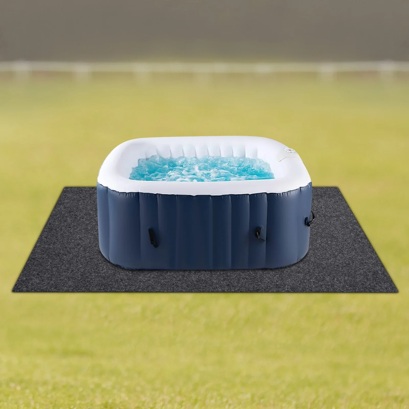 Tappetino protettivo per pavimento per vasca idromassaggio quadrato grande da 74 * 72 pollici - Tappetino pieghevole assorbente per vasca idromassaggio, attrezzature domestiche e riparazioni auto