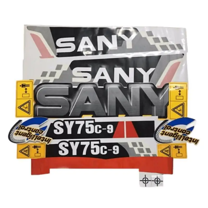 Excavator sticker Full vehicle logo SANY SY55 SY65 SY75 SY85 SY95 SY135 SY215 SY235 -9 -10