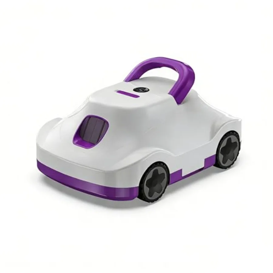 Cordless robotic pool cleaner for above ground and inground pools ABS plastic blue 180-min runtime auto-parking 2200 sq.ft cove