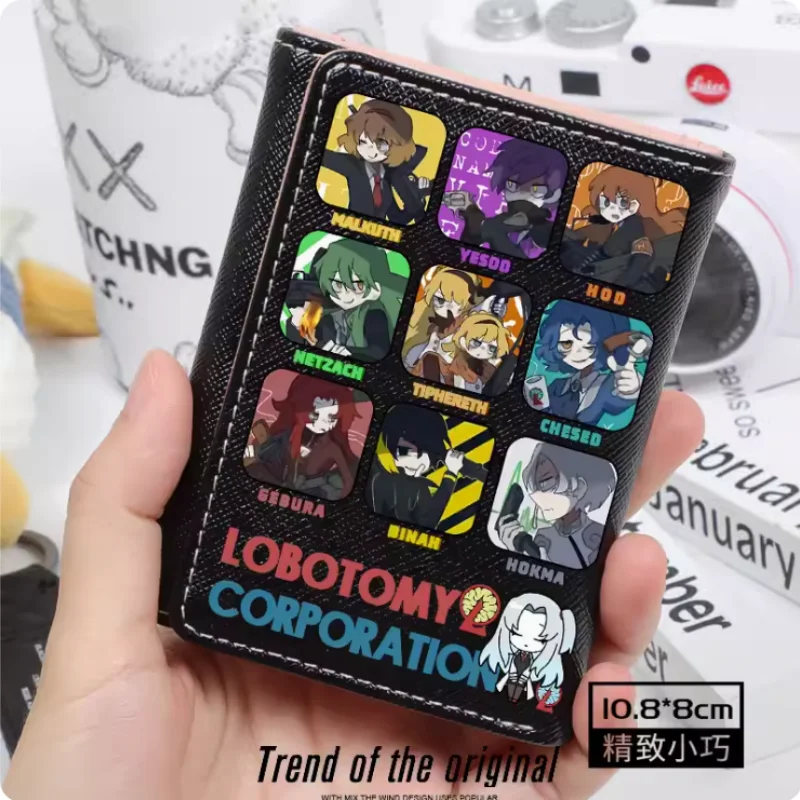 Lobotomy Corporation Monster Management Simulation Fashion Wallets PU Purse Card Coin Hasp Money Bag Cosplay Gift B397