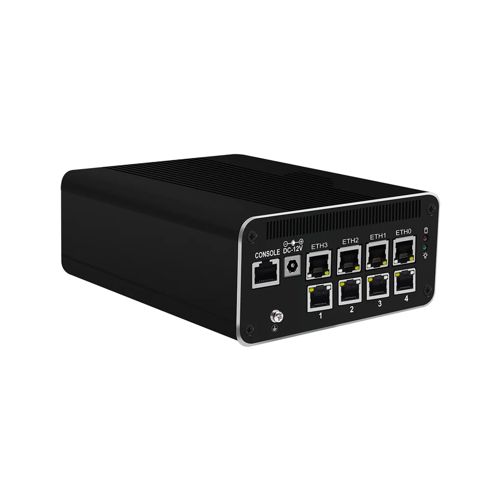 HUNSN alat Micro Firewall, PC Mini, Router PC,Core I3/I5/I7, RJ51,8 x 2.5GbE I226-V, HDMI, DP, tipe-c untuk Data/Tampilan