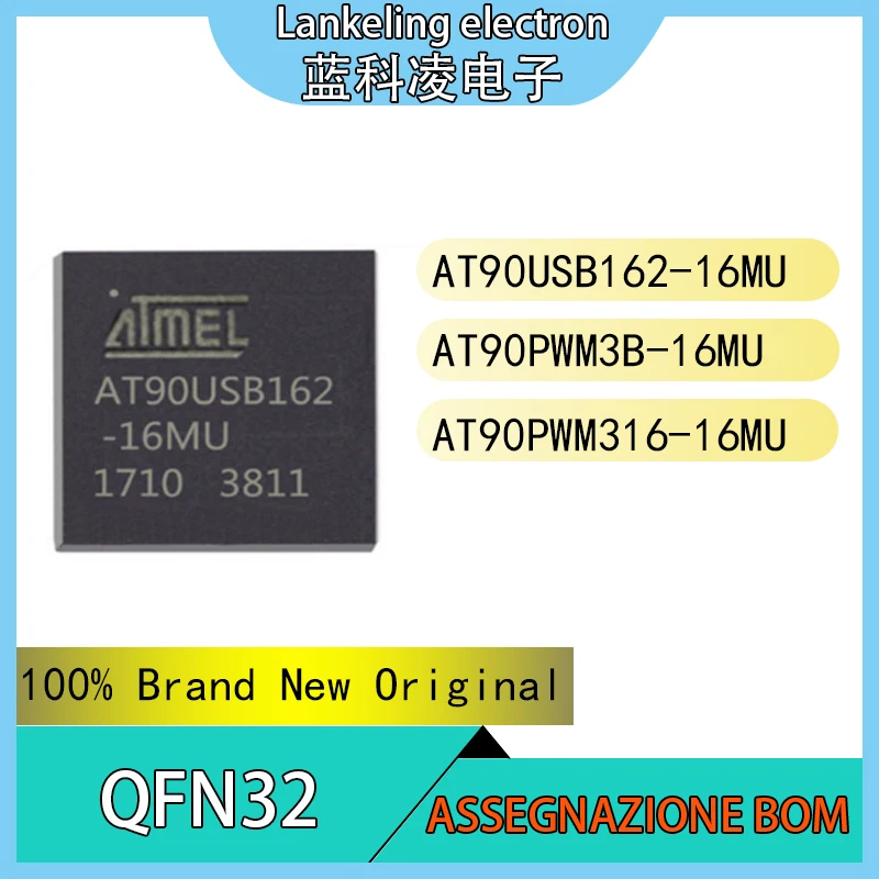 

AT90USB162-16MU AT90PWM3B-16MU AT90PWM316-16MU 100% Brand New Original Integrated circuit MCU QFN32