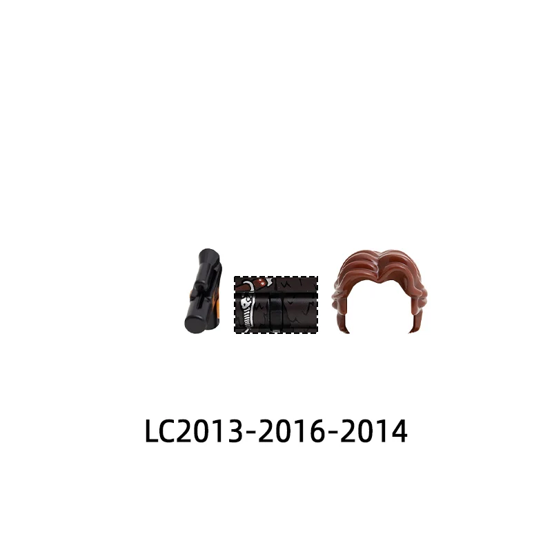 The Dog Action Figures Equipment Pants Hair Parts Model Blocks MOC Bricks Set Gifts Toys LC2013-LC2016 view 3