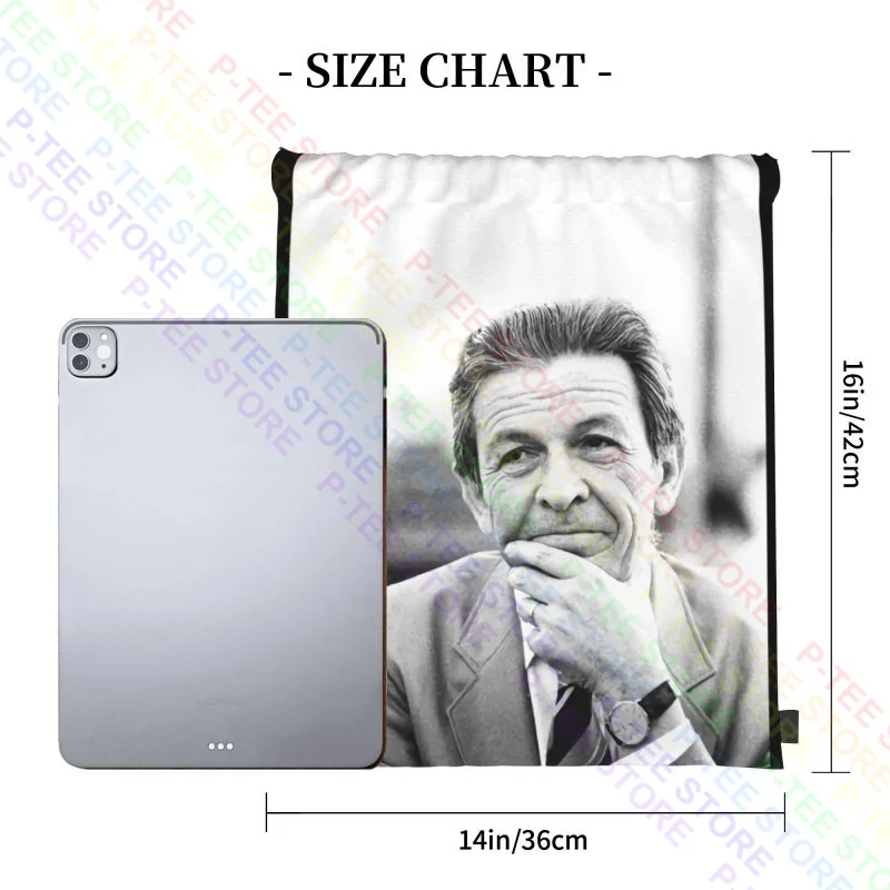 Enrico Berlinguer Statista Pci Comunismo Drawstring Bags Gym Bag School Creative Gymnast Bag Multi-function