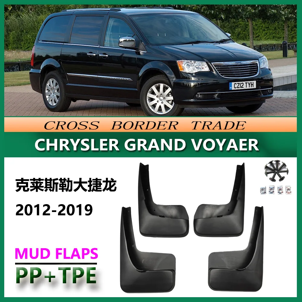 For Chrysler Grand Voyager 2013-2025 Mud Flaps OE Style Splash Guards Set of 4 Perfect Fit Front & Rear Mudguards