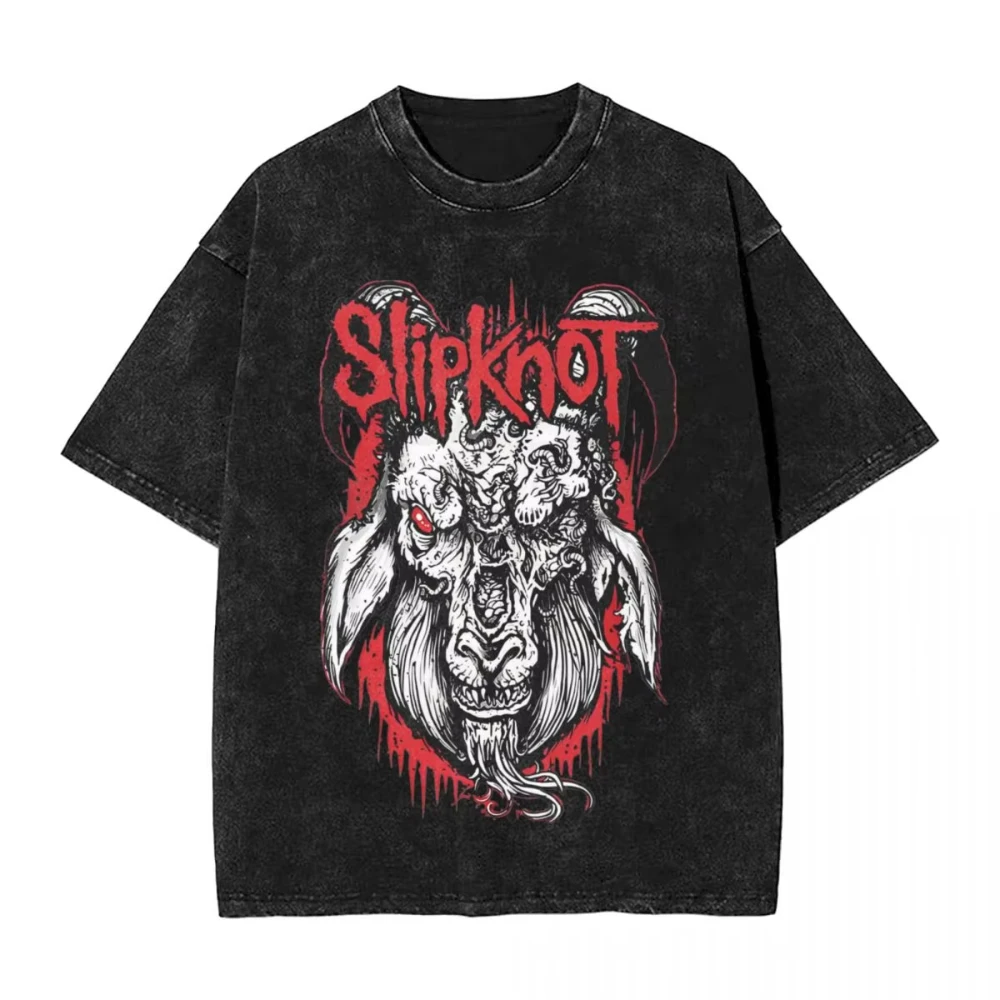 Prepare for Hell Tour Slipknots T Shirts Washed Short Sleeve T-Shirts Mental Band for Men Women Streetwear Graphic Tops Tees