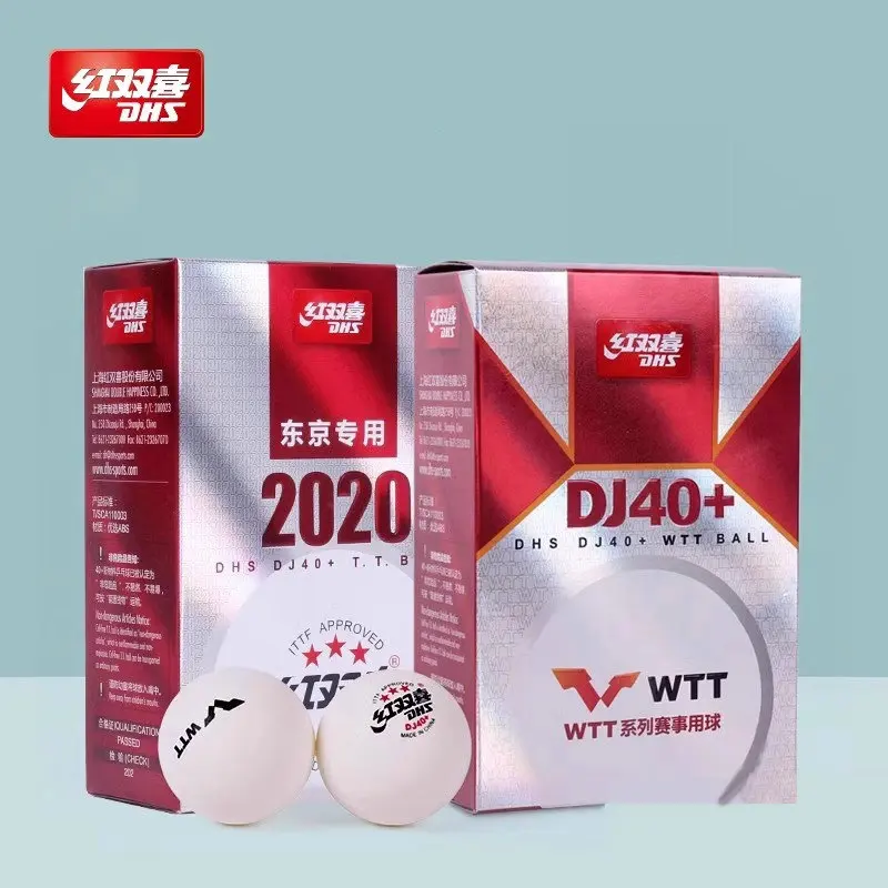 6/12 Balls Original DHS DJ40+ 3 Stars Ping Pong Balls DHS WTT Ball ABS New Material Professional Table Tennis Balls