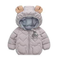Winter Baby Boys Down Coats For Children Cotton Jackets Spring Autumn Infant Girls Outerwear Kids Hooded Casual Coats