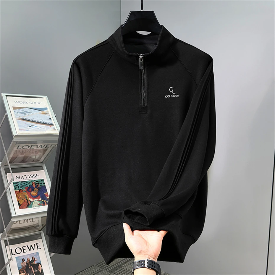 Sweat-shirt Vintage à col montant pour homme, Harajuku, grande taille 12XL, pull printemps-automne, grande taille 10XL