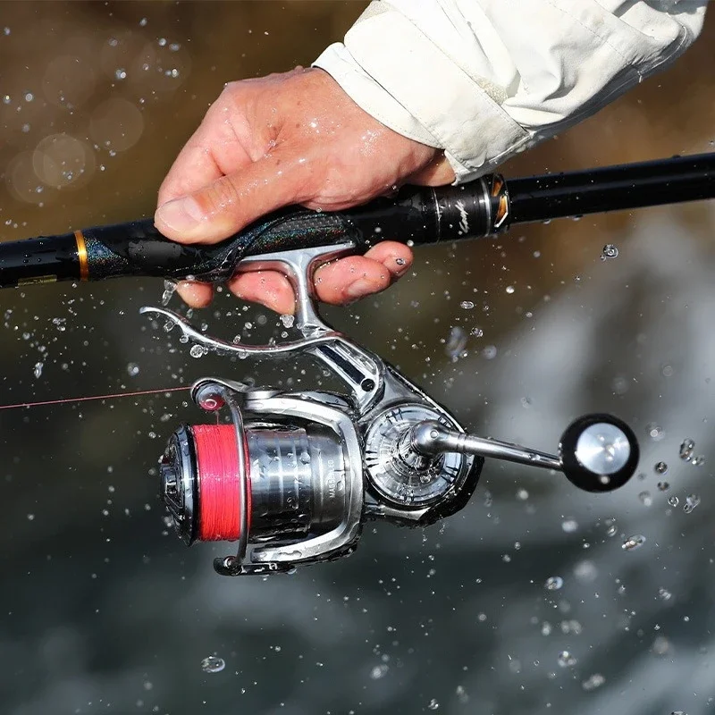 24 types de roue de frein à main de pêche en pierre, roue rotative de pêche en mer, roue de moulinet de pêche d'orbe noire