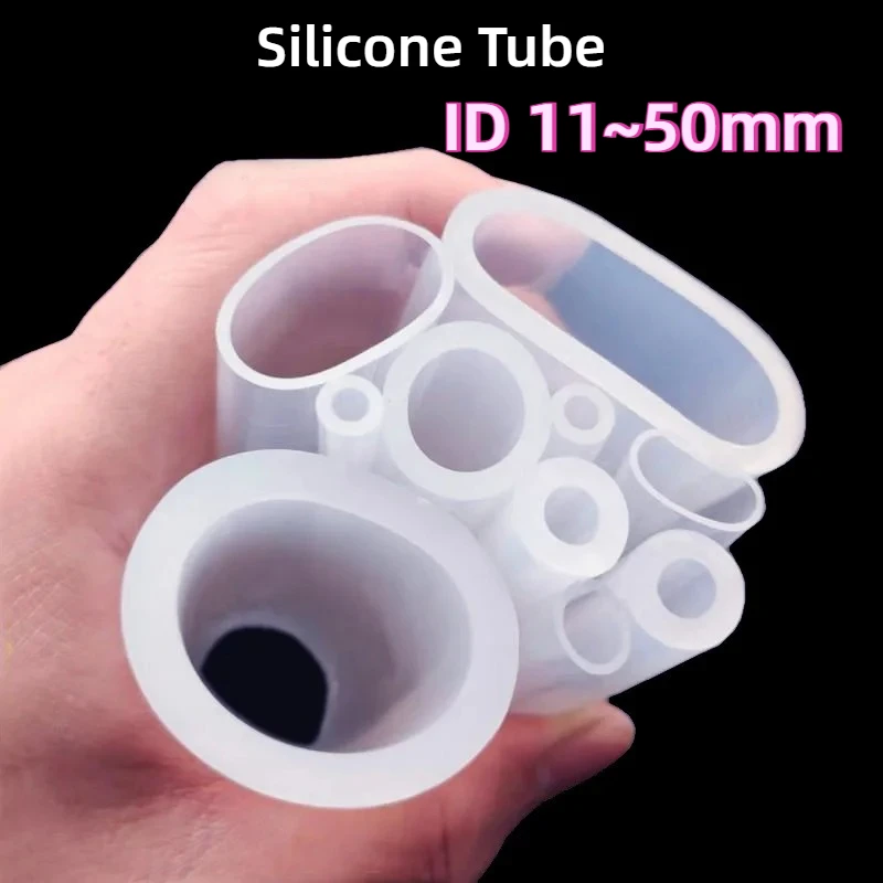 

Length 1Meter Food-grade Silicone Tube ID 11-50mm High Transparency Silicone Hose Water Pipe