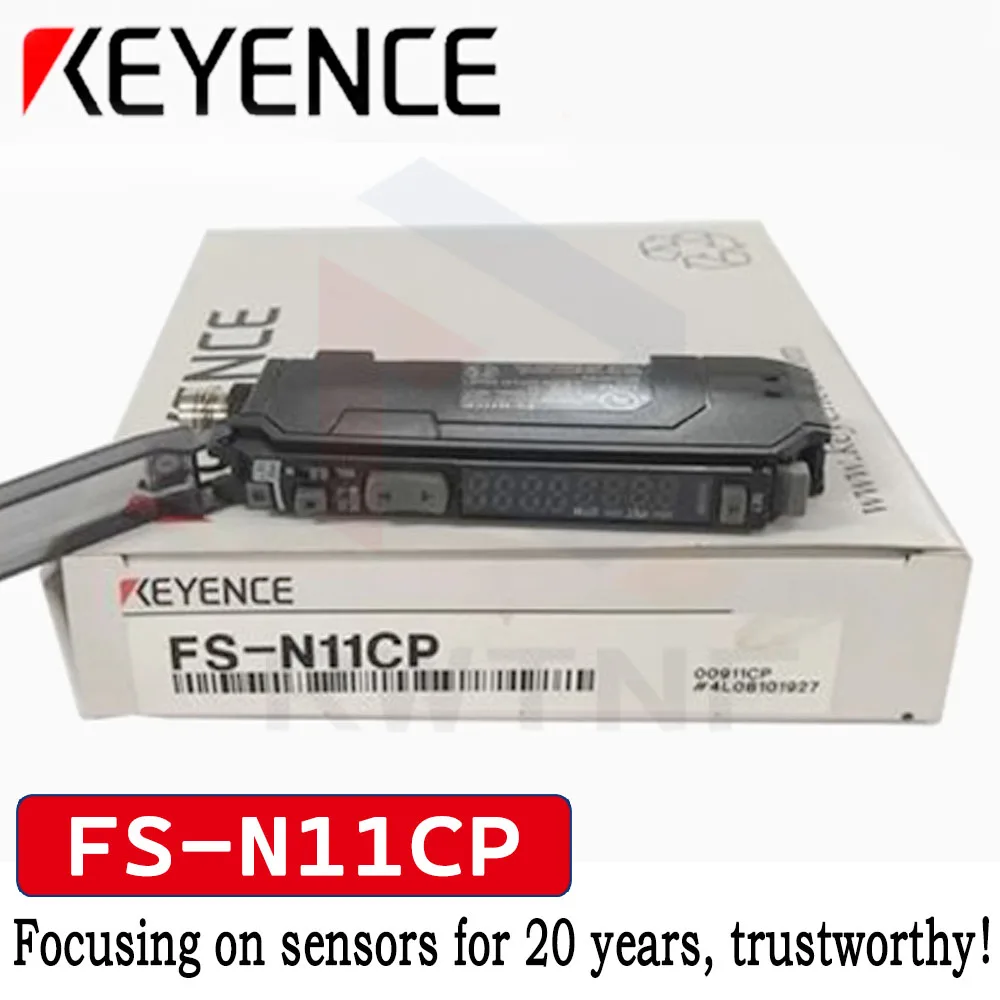FS-N11CP KEYENCE PNP digital fiber amplifier sensor ,100% original warehouse stock,quality assurance for 2 years
