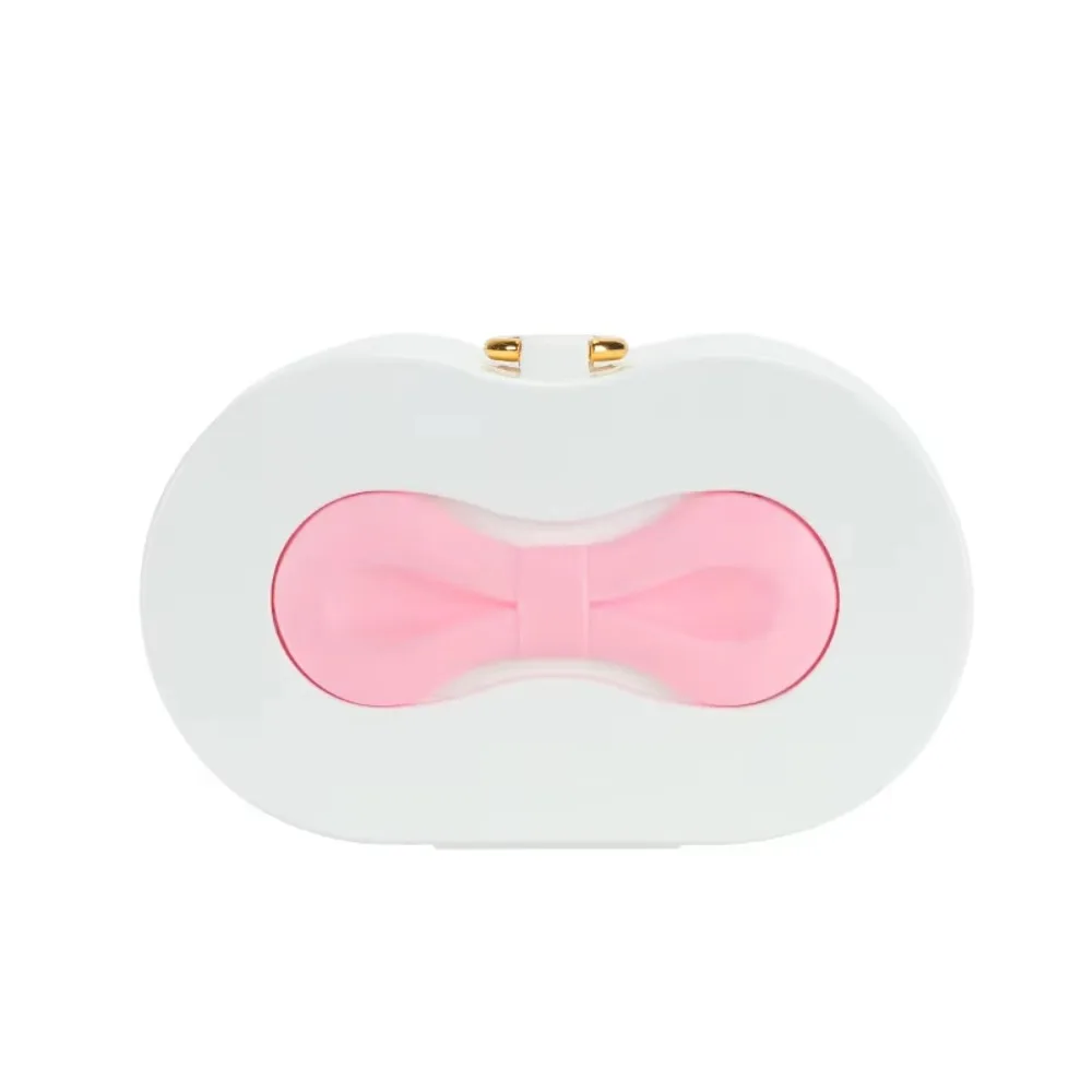 Compartment Jewelry Stand Holder with Lid Display Tray Desktop Storage Box Dust-proof with Mirror Rotating Plastic Stand