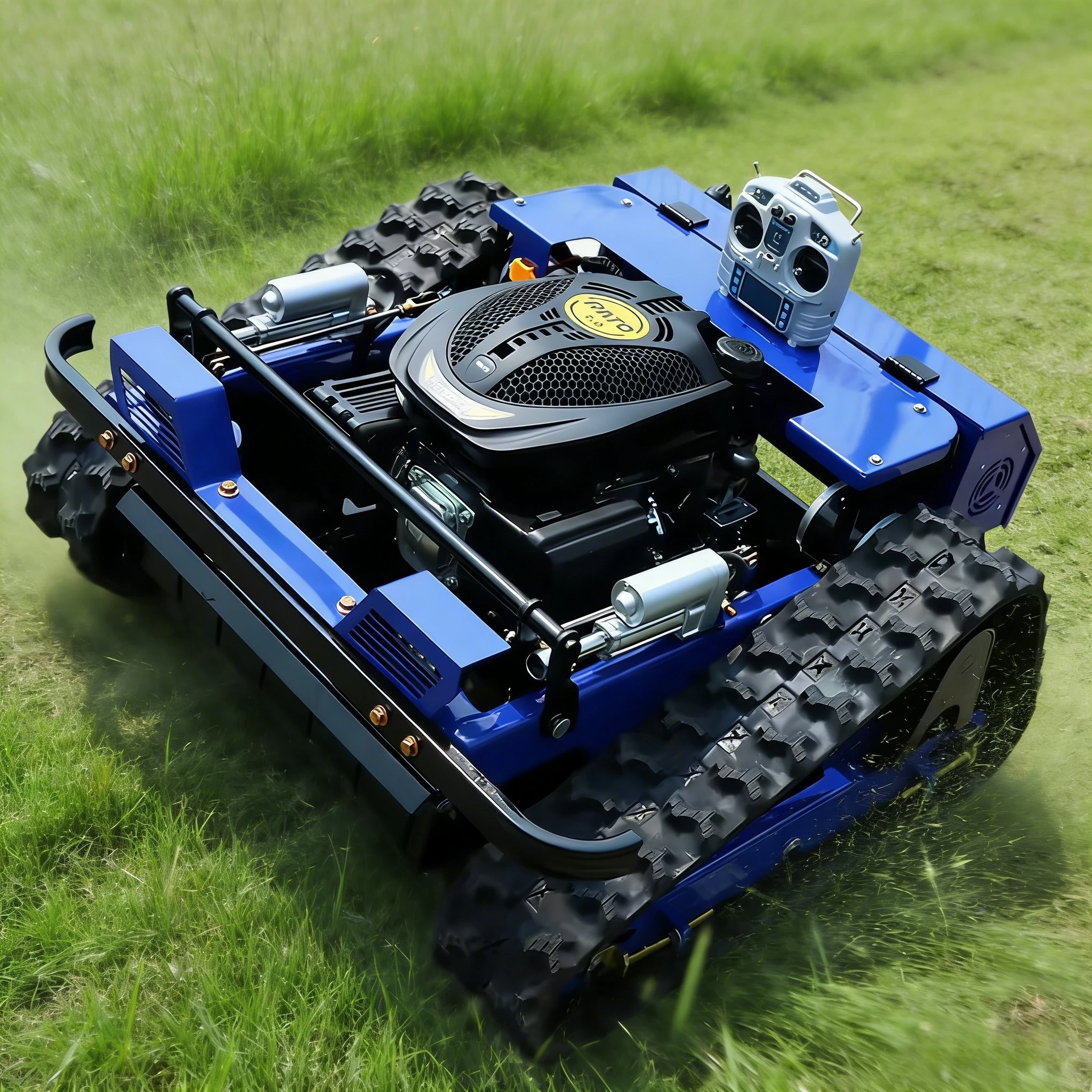

Remote Control Lawn Mower 4-Stroke Engine, All-Terrain Crawler Mower for Garden Farm Orchard Customized Fast delivery