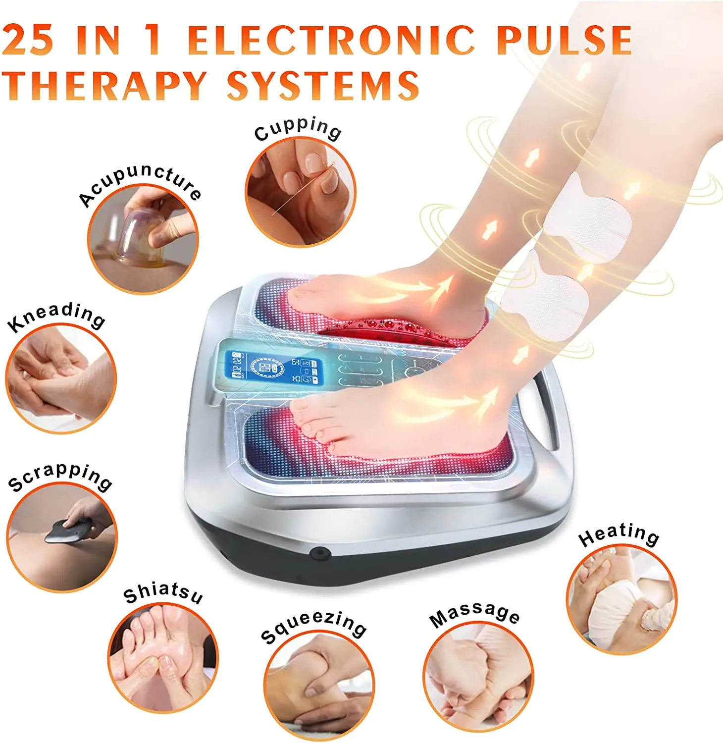 Innovative Products Elderly Health Diabetes Blood Circulation Wireless Remote Controller Foot Massage Machine