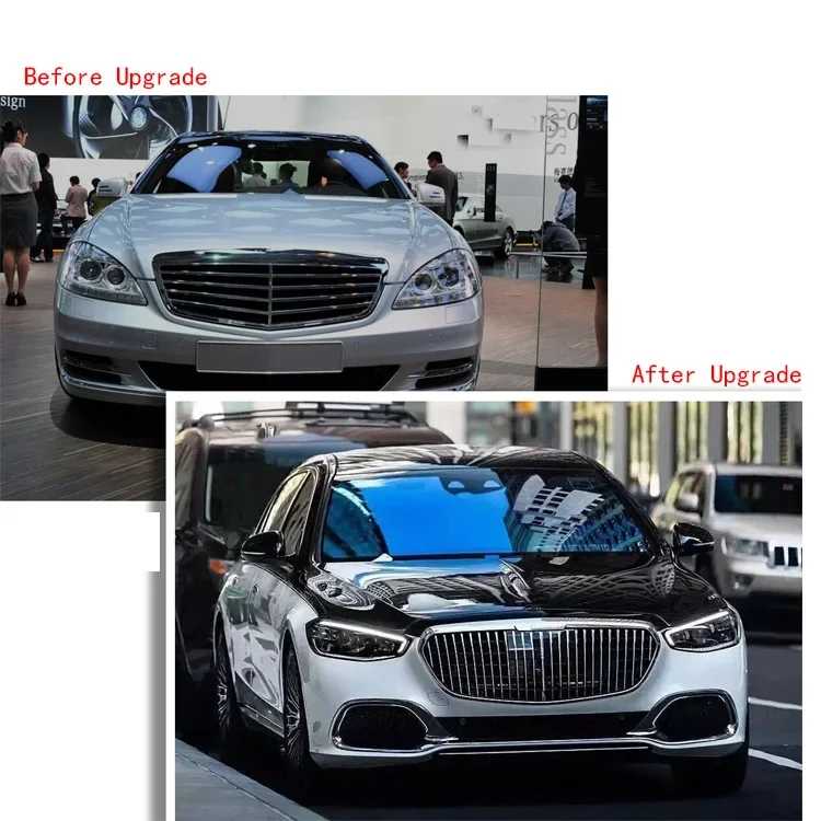 High Quality Bumpers Hood Fender Headlamp Tail Lamps Invisible Door Handle Body Kits for W221 of 06-13 Upgrade W223 2020 M Style