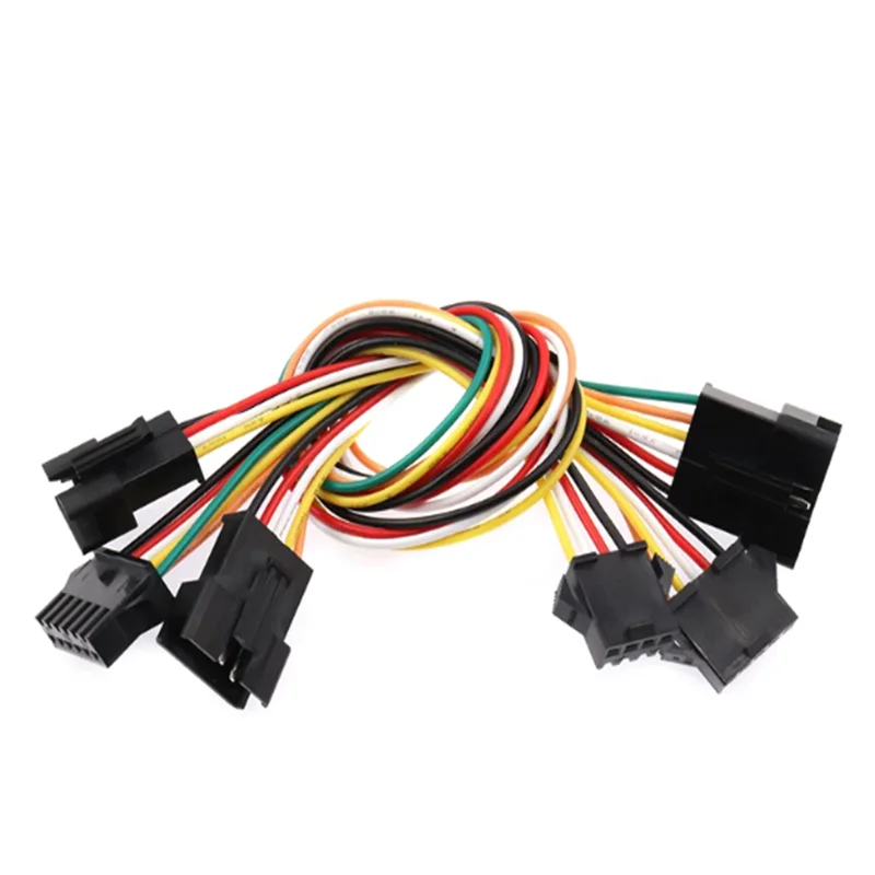 5pcs SM 2. 54mm Spacing Male and Female Pair Plug-in Extension Line 2p 3p 4p 5p 6p SM2.54 Air Docking Connection Electronic Wire