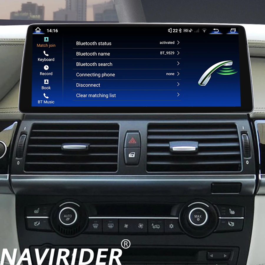 12.8Inch Screen Car Radio For BMW X5 X6 E70 E71 F15 F16 2010- 2017 CIC NBT Android 15 Multimedia Stereo GPS Navigation Carplay