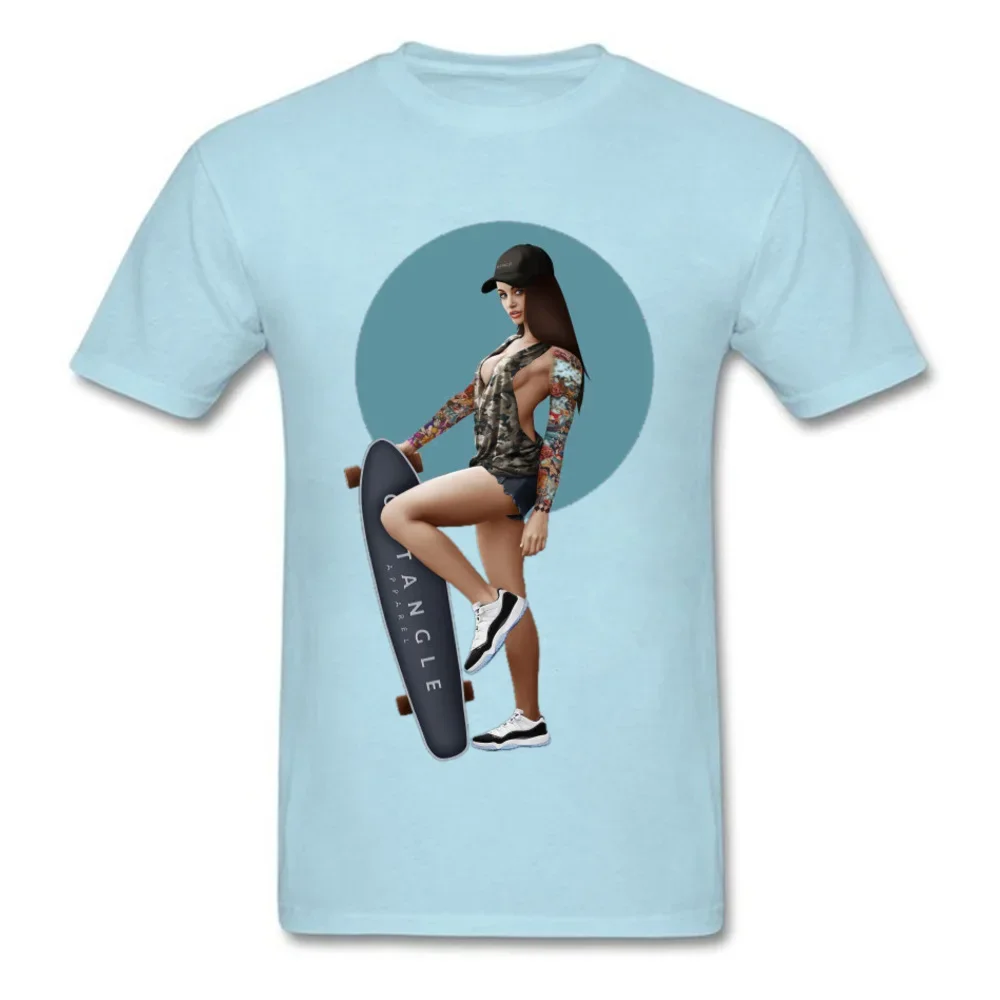 Leisure Faddish T Shirt Pin Up Skateboard Surfer Stay Wild Cool Tshirts Top Quality Mother's Day Sunshine Beach T-Shirt Men