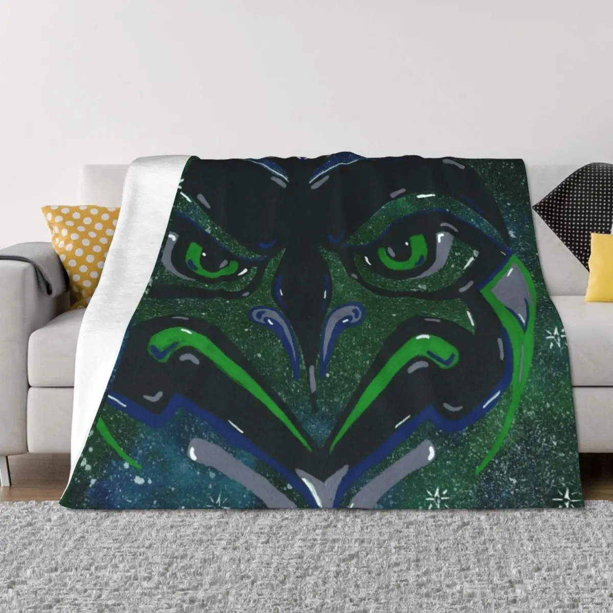

Home Town Pride (SeaHawks) Throw Blanket Softest For Baby Blankets For Bed Soft Big Blankets