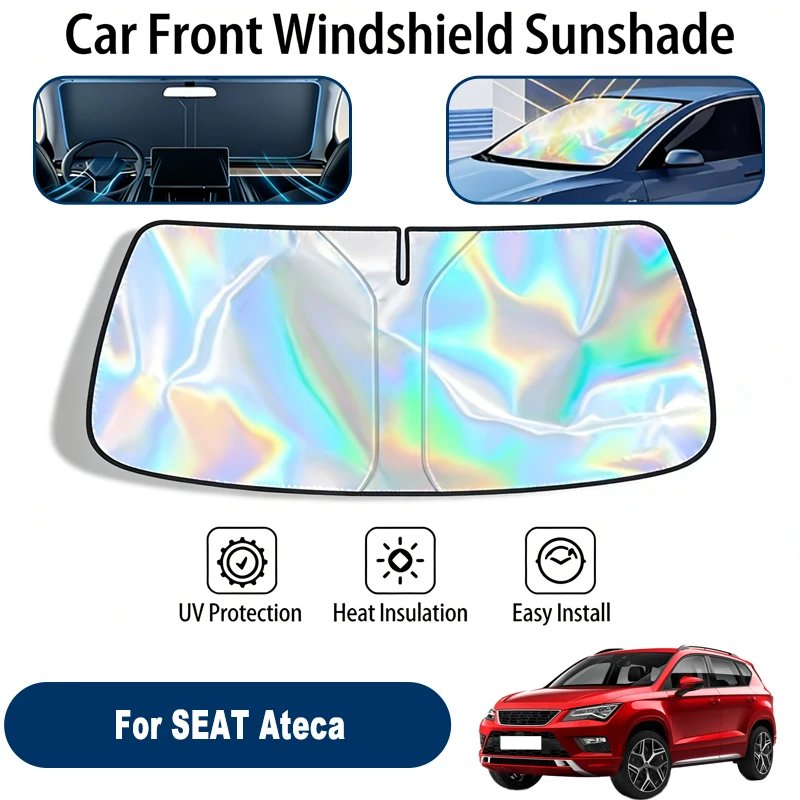 

Солнцезащитный экран для лобового стекла SEAT Ateca, складной, отражающий УФ-излучение, защитный чехол для переднего окна, аксессуары