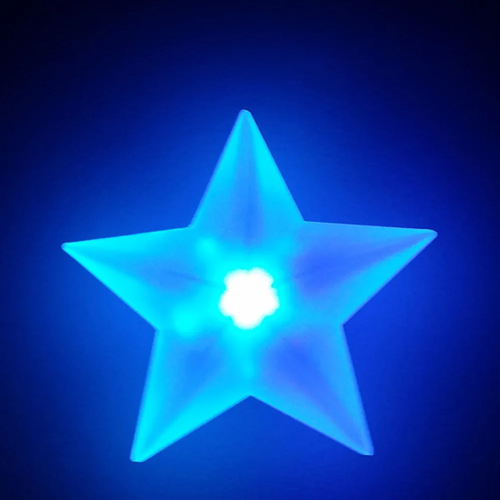 10Pcs LED Five Pointed Star Night Light Changing Soft Gentle Eye-Friendly Lights for Bedroom Kids Nursery Baby Room