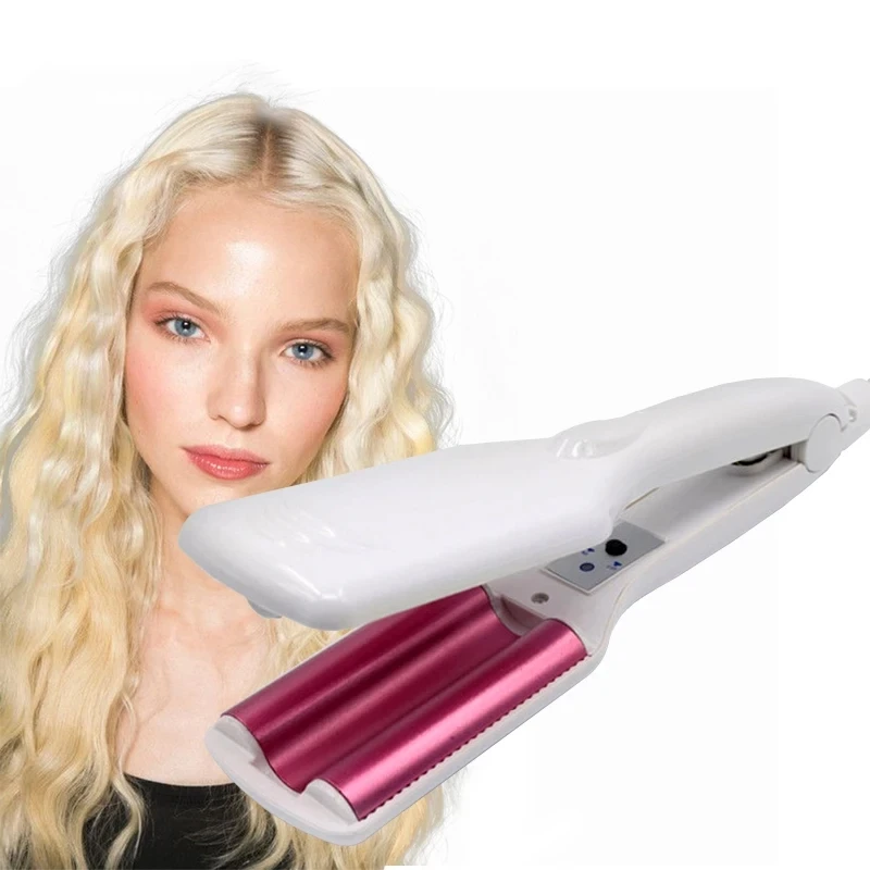 

TOHUAN Lady Wave Ripple Hair Curling Iron Egg Rolls Hair Waver Curler Crimper Irons Salon Hair Styler Volume Styling Tools