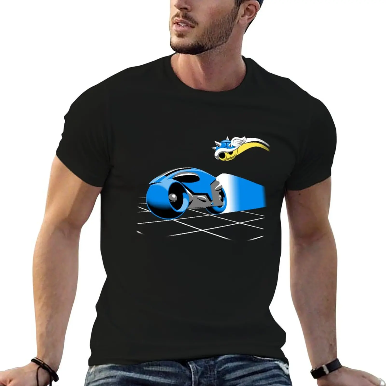 

plain t shirts shirt man 64 super t T-Shirt tron kart anime oversize