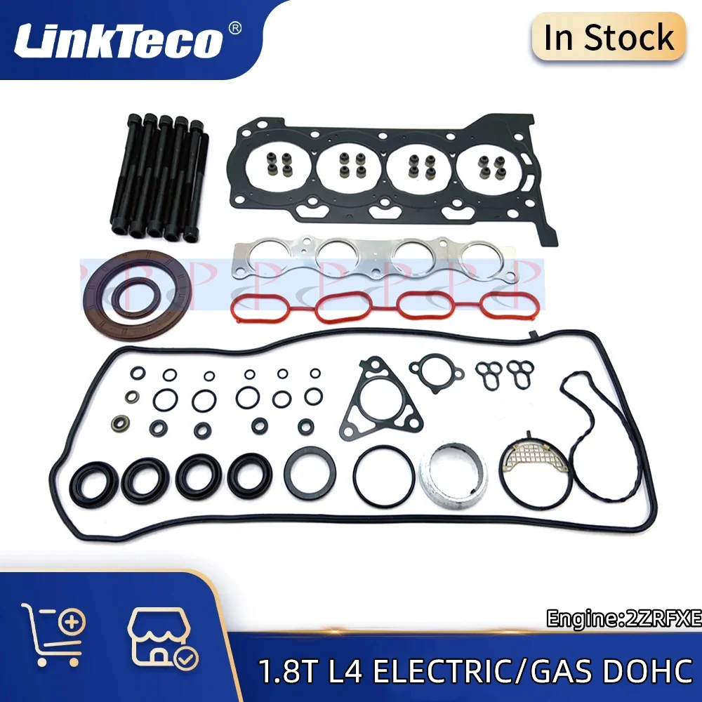 Car Overhaul Kit Head Gasket Set for Toyota Prius Corolla Lexus CT200h 1.8 L L4 ELECTRIC GAS DOHC 2ZRFXE