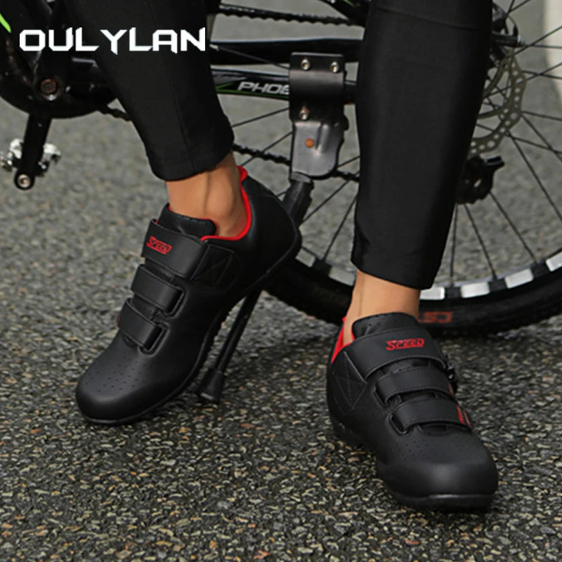 Fashion Mountain Sole Racing Cycling Shoes Unisex Breathable Non-Locking Bicycle Sneakers Outdoor Male Speciality Bike Boots