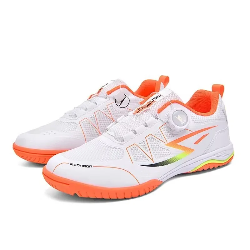 Professional Table Tennis Shoes Mesh Breathable Indoor Court Shoes Quick Lacing Badminton Shoes Hard-Wearing Tennis Shoe Unisex