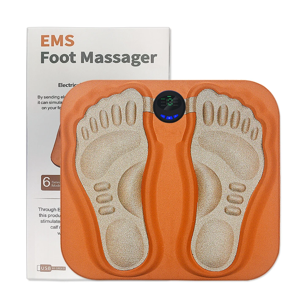 

TENS Conductive Silver Cloth Foot Massager Mat Muscular Electric EMS Improve Blood Circulation Relieve Pain