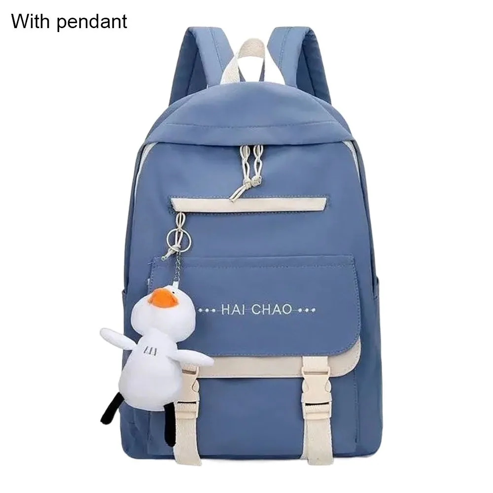 Sturdy Durable Large Capacity Backpack Nylon Lightweight Schoolbag Shoulder Bag High School Students