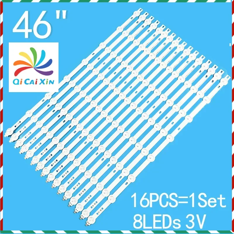 New 16PCS/lot 8A+8B For 46" LCD TV SVS460AB6-REV7-A type-8LED-130820 SVS460AB6-REV7-B type-8LED-130820 SVS460AB6 LTI460HN09