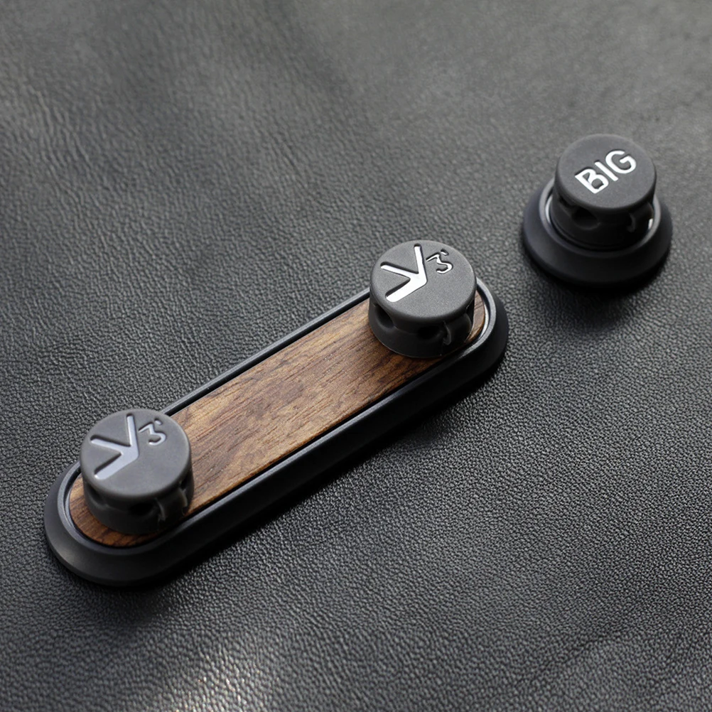 

2 Pcs Adjustable Magnetic Cable Organizer Magnetic Cable Clips Creative Desk Accessories For Cord Management Black Walnut