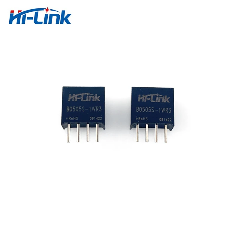 

Hi-Link Factory 100pcs/lot Mini B0505S-1WR3 1W 5V 200mA DC DC Converter PowerSupply Intelligent Module 88% Efficiency Smart Home