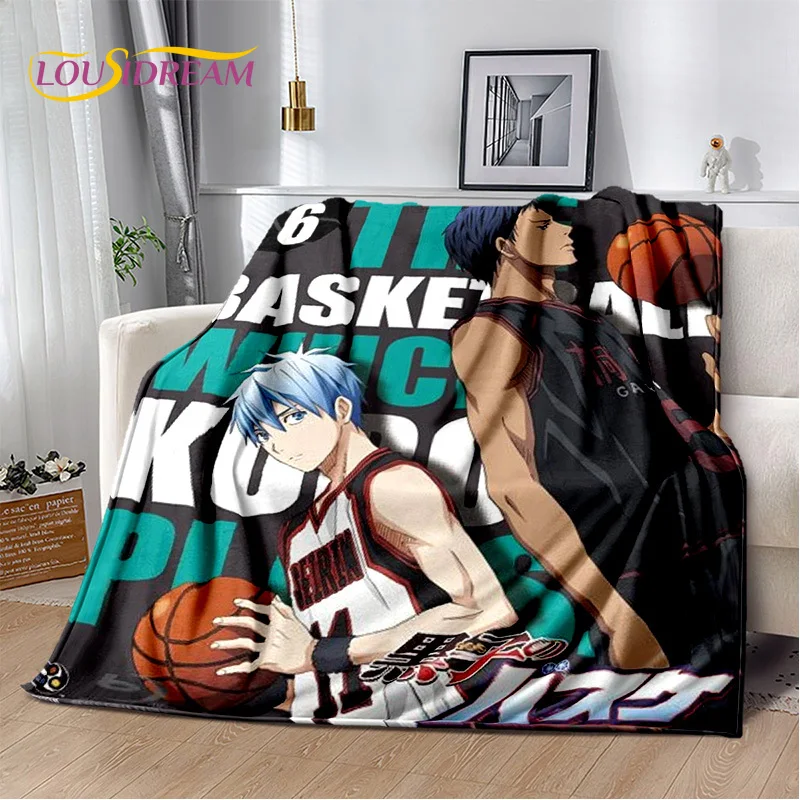 

Cartoon Kuroko's Basketball Anime Blanket,Soft Throw Blanket for Home Bedroom Bed Sofa Picnic Travel Office Cover Blanket Kids