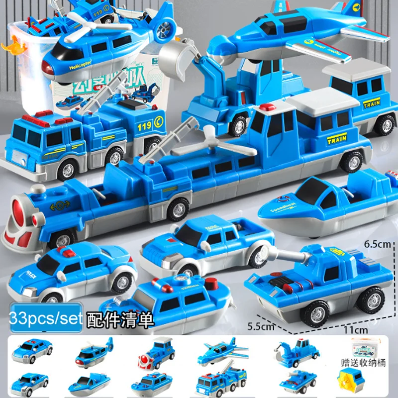 Blocs de Construction magnétiques, jouets éducatifs pour enfants, bricolage, Train magique, camion, véhicule, avion, pelle d'ingénierie de Construction