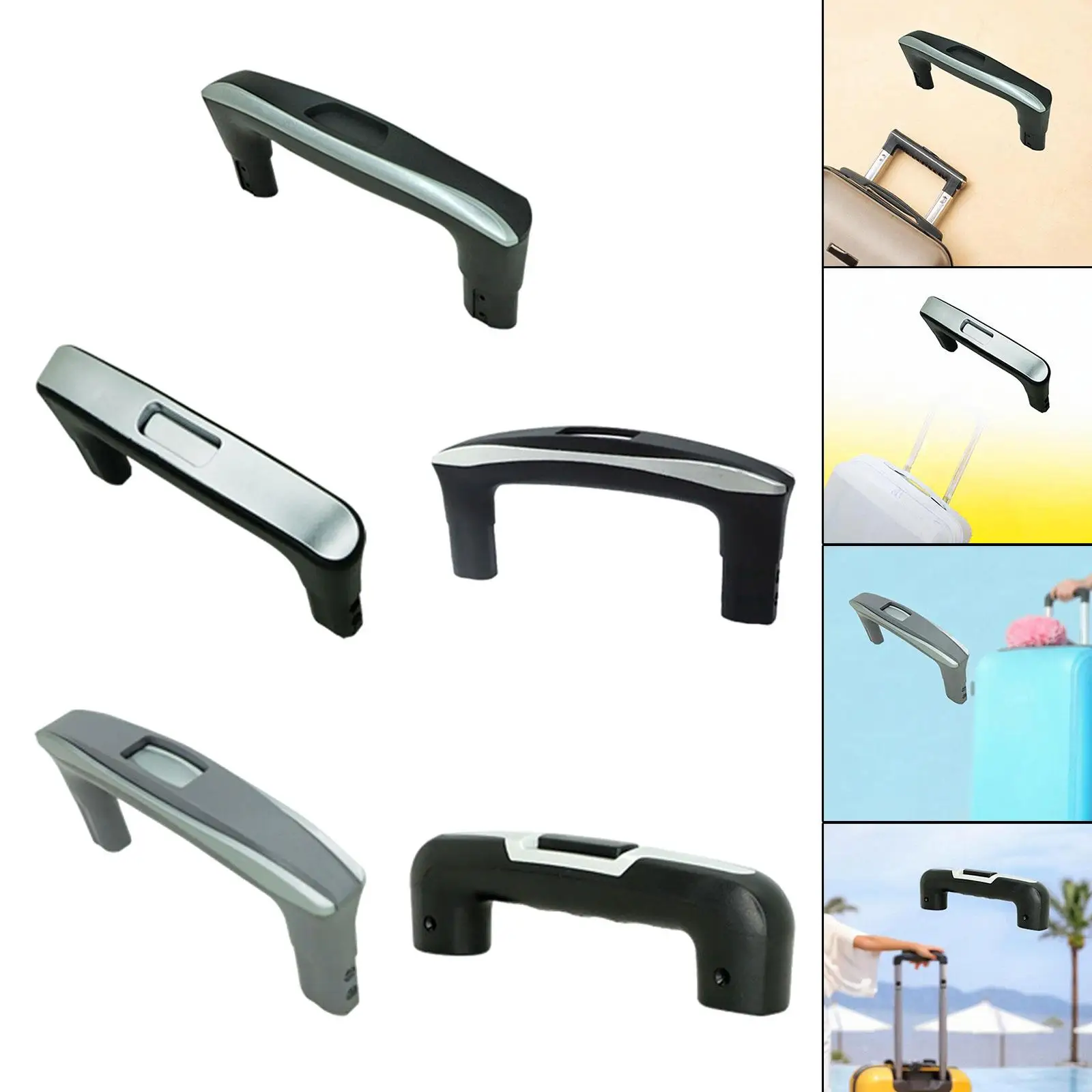 Luggage Replacement Handle Pulls Easy to Install Repair for Telescopic Handle Comfortable Suitcase Pull Handle Grip Handle Strap